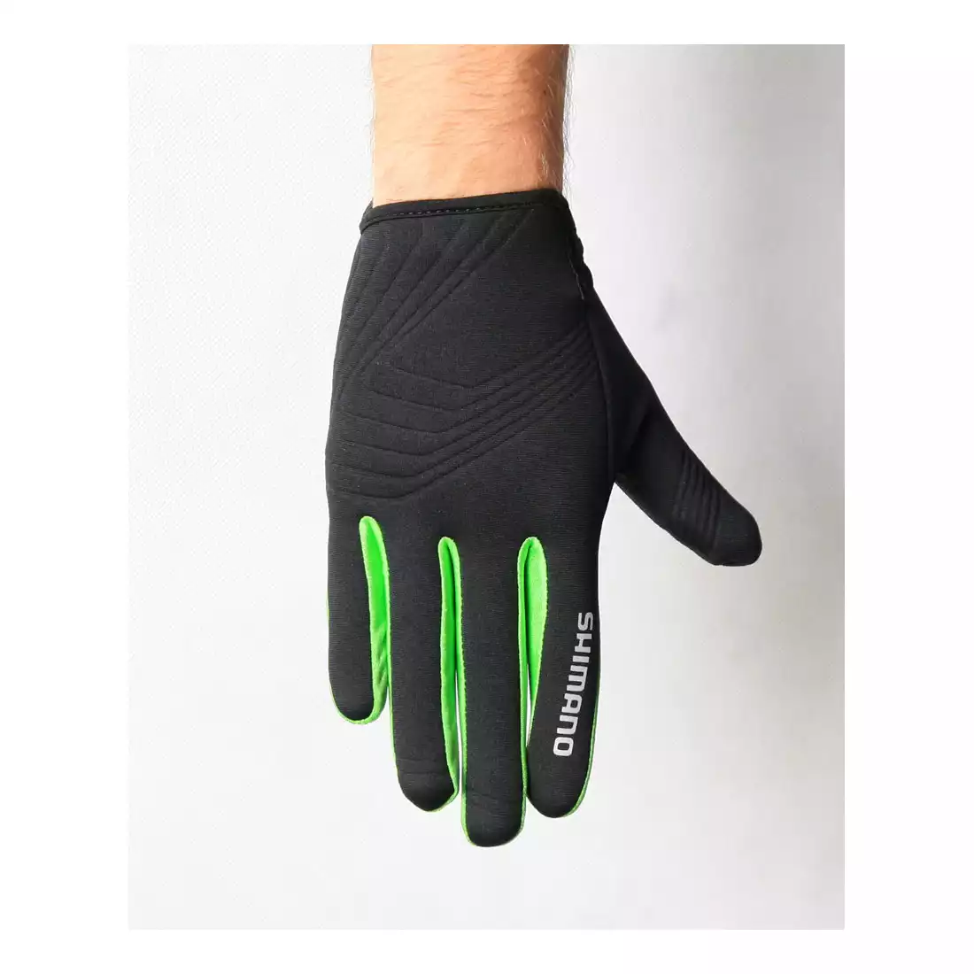 SHIMANO rękawiczki Windbreak winter th ECWGLBWLS32, kolor: Czarno-zielony