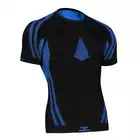 TERVEL OPTILINE LIGHT MOD-02 - męska koszulka termoaktywna z krótkim rękawem, kolor: Czarno-niebieski