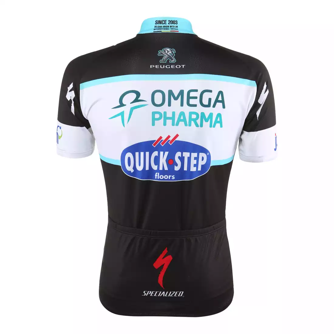 VERMARC - koszulka rowerowa OMEGA PHARMA 2014, pełny zamek