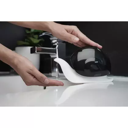 QUALY ESCAR dozownik do mydła w płynie biało-czarny