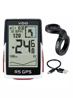 VDO R5 GPS TOP MOUNT SET bezprzewodowy licznik rowerowy
