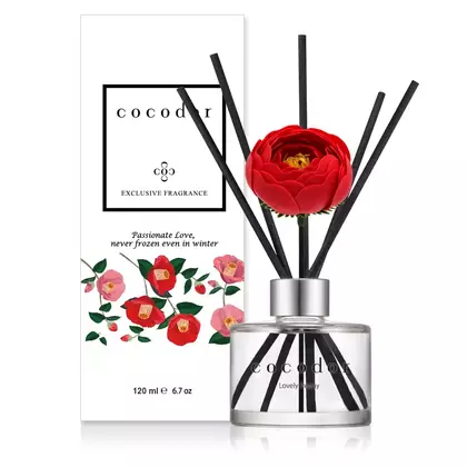 COCODOR dyfuzor zapachowy z patyczkami camellia, lovely peony 120 ml