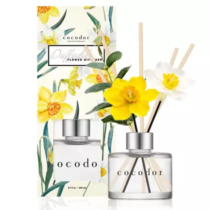 COCODOR dyfuzor zapachowy z patyczkami daffodil, deep musk 200 ml