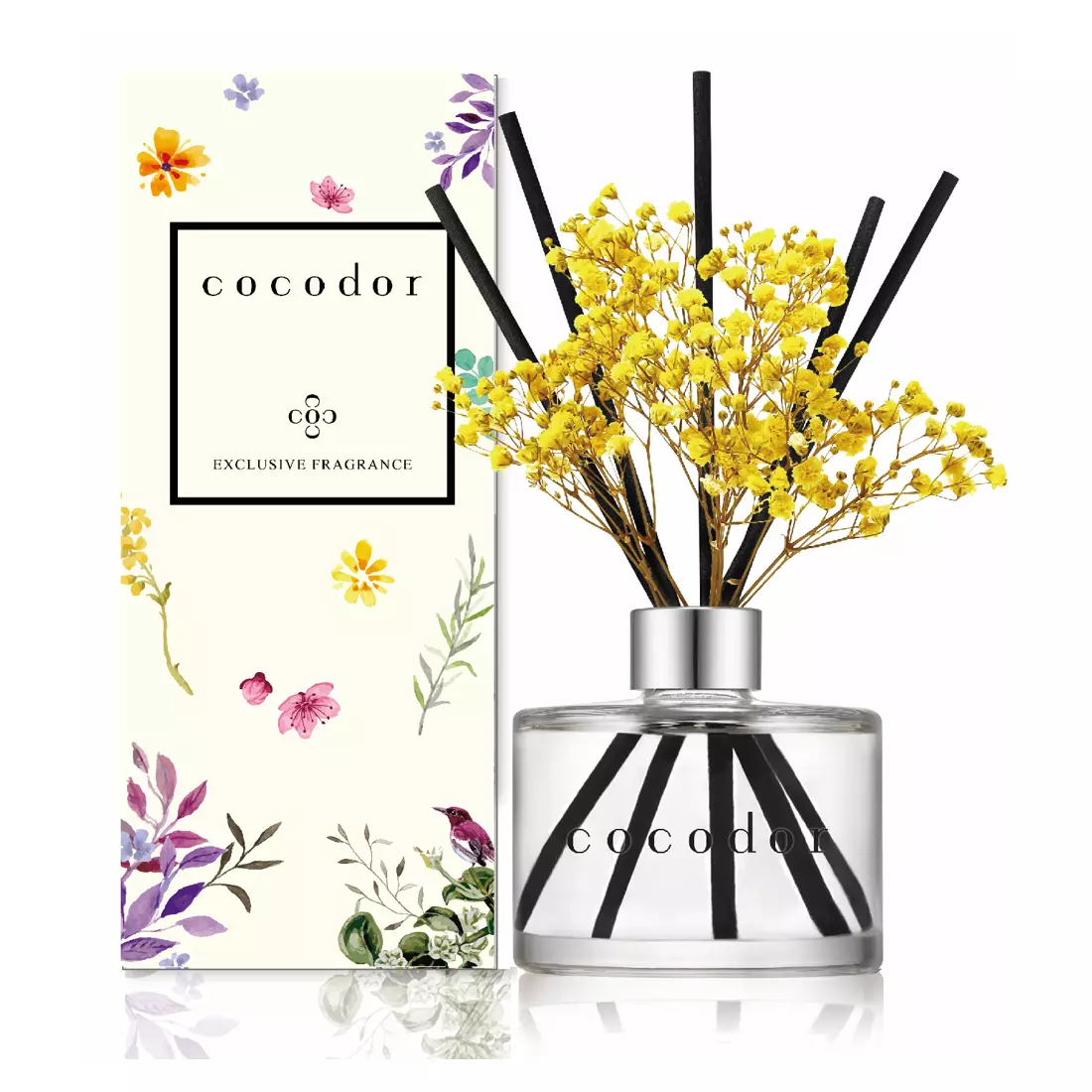 COCODOR dyfuzor zapachowy z patyczkami flower, vanilla &amp; sandalwood 120 ml