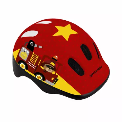 SPOKEY dziecięcy kask rowerowy, fire brigade