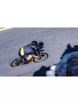 Rogelli GROOVE męska koszulka rowerowa, czarny-fluor