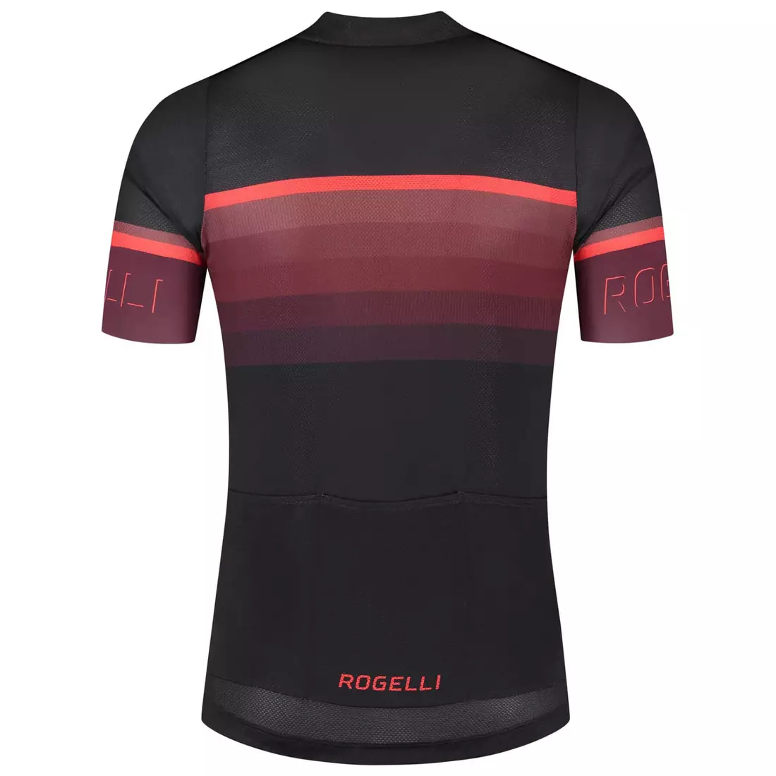 Rogelli HERO II męska koszulka rowerowa, czarno-czerwona