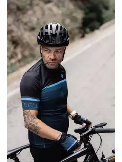 Rogelli HERO II męska koszulka rowerowa, czarno-niebieska