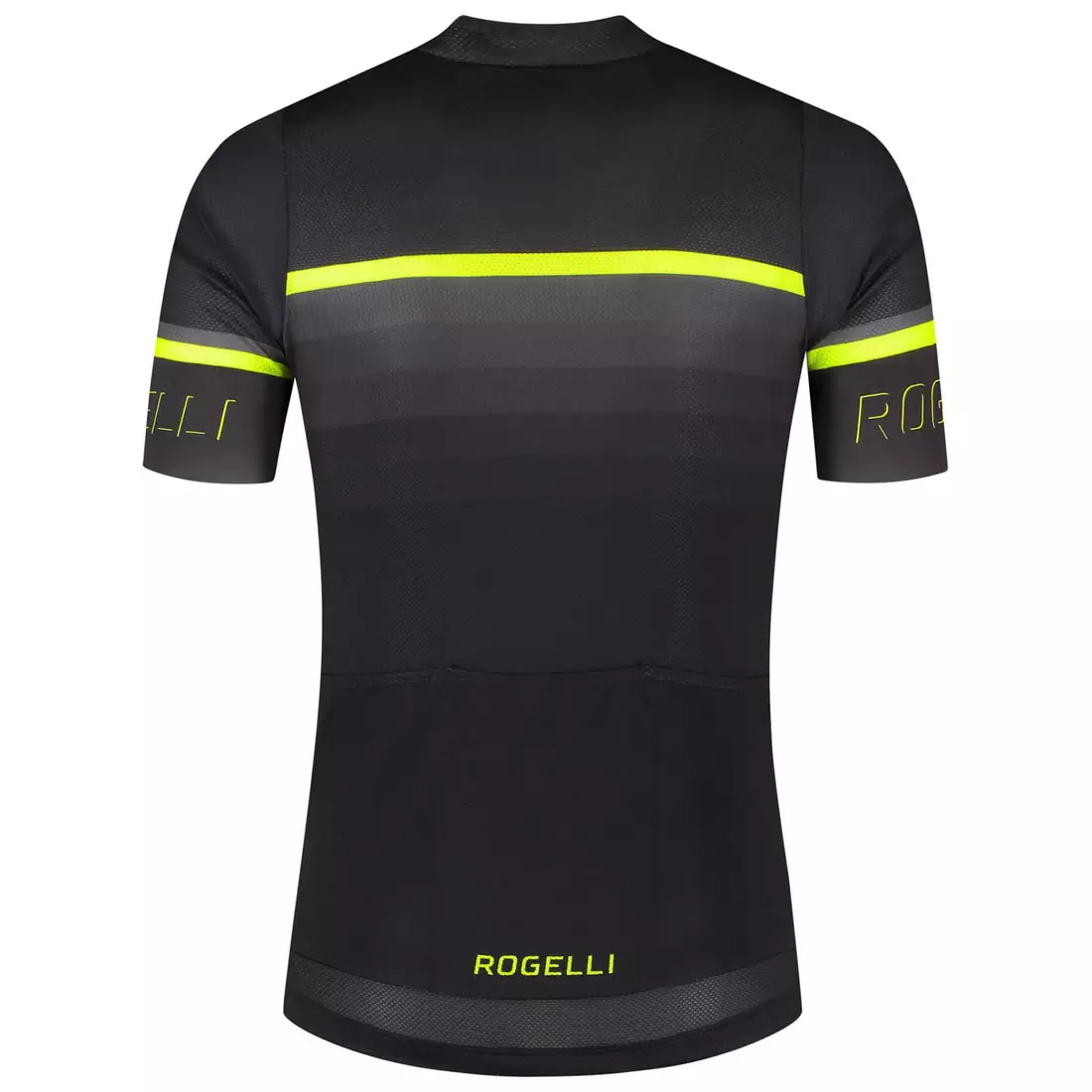 Rogelli HERO II męska koszulka rowerowa, czarny-fluor