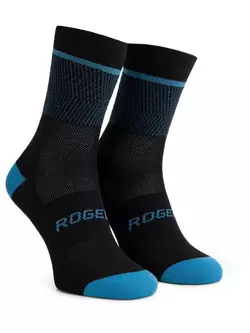 Rogelli HERO II skarpety rowerowe/sportowe, czarno-niebieskie