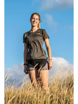 Rogelli KYA damska koszulka do biegania, khaki