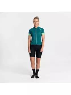 Rogelli MODESTA damska koszulka rowerowa, zielono-turkusowa