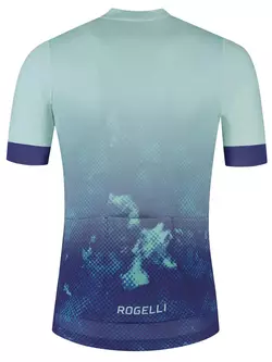 Rogelli NEBULA męska koszulka kolarska, niebiesko-miętowa