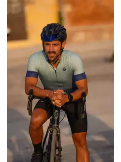Rogelli NEBULA męska koszulka kolarska, niebiesko-miętowa
