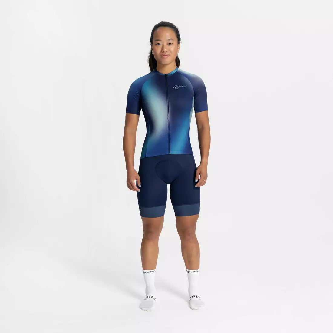Rogelli koszulka rowerowa damska AURORA niebieska