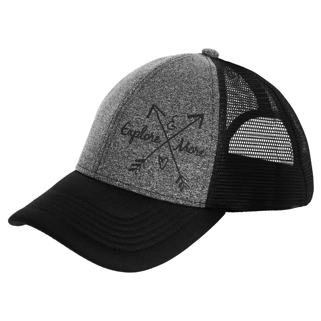 Viking Nevada Outdoor damska czapka z daszkiem, czarno-szara