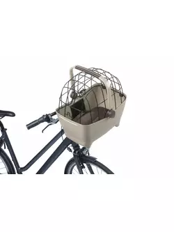BASIL BUDDY KF kosz rowerowy przedni dla psa z poduszką, brązowy