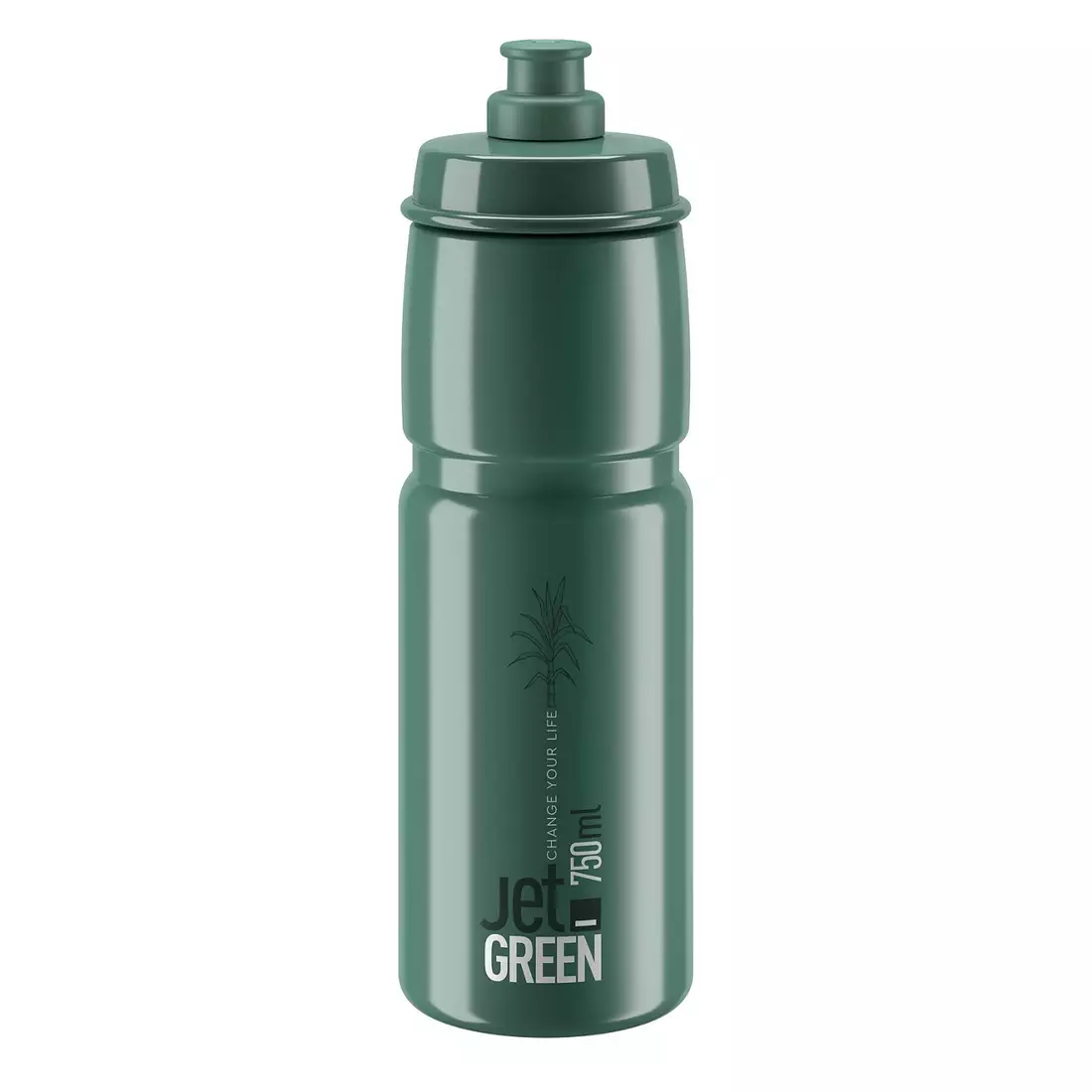 ELITE JET GREEN bidon rowerowy 750 ml, ciemno zielony