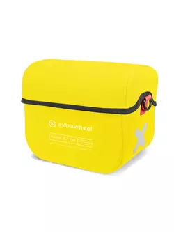 EXTRAWHEEL HANDY PREMIUM CORDURA XL torba na kierownicę rowerową, żółta 7,5 L