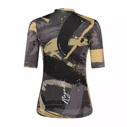 ROGELLI FLAIR damska koszulka rowerowa czarno złota