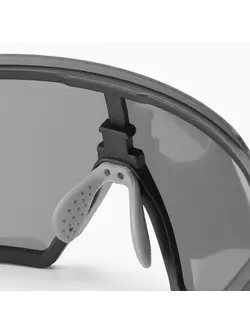 RockBros SP22BK okulary rowerowe / sportowe z polaryzacją, czarno-szare