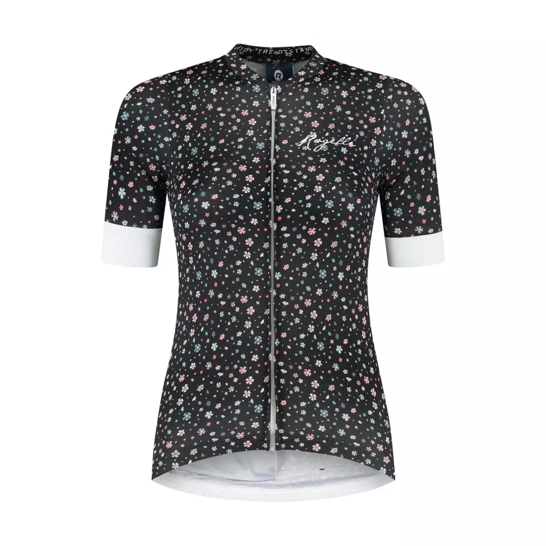 Rogelli LILY damska koszulka rowerowa, czarno-biała