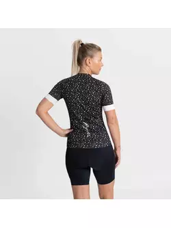 Rogelli LILY damska koszulka rowerowa, czarno-biała