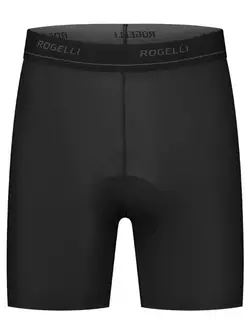 Rogelli PRIME męskie bokserki rowerowe z wkładką, czarne