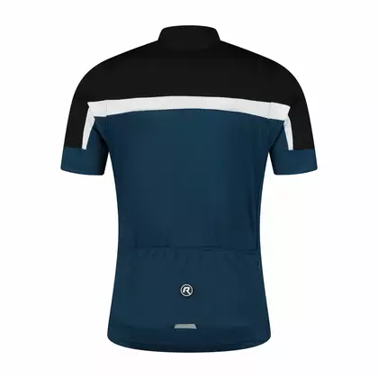 Rogelli koszulka rowerowa dziecięca COURSE czarno-niebieska