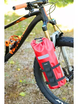 ZEFAL Z ADVENTURE FORK PACK &amp; HOLDER torba rowerowa na widelec 6l, czerwona