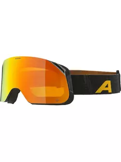 ALPINA gogle narciarskie / snowboardowe, wzmocnienie kontrastu BLACKCOMB Q-LITE BLACK-YELLOW MATT szkło Q-LITE ORANGE S2