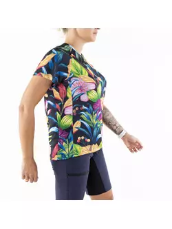 KAYMAQ W14 damska luźna koszulka rowerowa MTB krótki rękaw