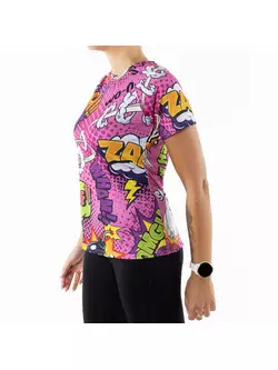 KAYMAQ W27 PRO MESH damska koszulka sportowa / biegowa, różowa