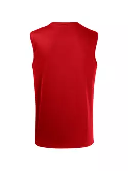 MALFINI BREEZE męska koszulka bez rękawków sportowa, 100% poliester, czerwony 8200712