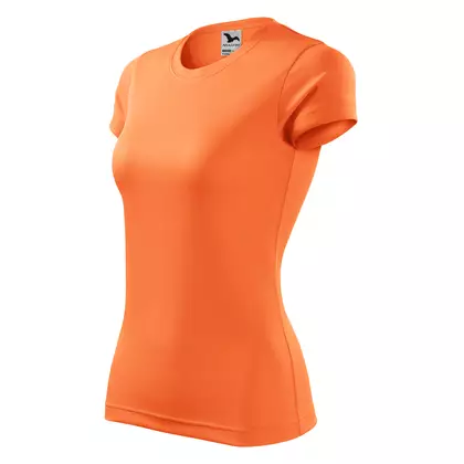 MALFINI FANTASY - damska koszulka sportowa 100% poliester, neon mandarine 1408812 -140