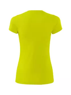 MALFINI FANTASY - damska koszulka sportowa 100% poliester, neon żółty 1409012-140