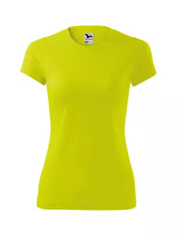 MALFINI FANTASY - damska koszulka sportowa 100% poliester, neon żółty 1409012-140