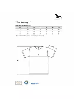 MALFINI FANTASY - męska koszulka sportowa 100% poliester, neon pomarańcz 1249113-124
