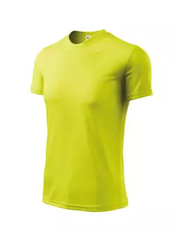 MALFINI FANTASY - męska koszulka sportowa 100% poliester, neon żółty 1249013-124