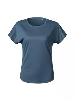 MALFINI Koszulka CHANCE GRS damska koszulka sportowa, krótki rękaw, micro poliester z recyklingu ciemny denim melanż 811M212