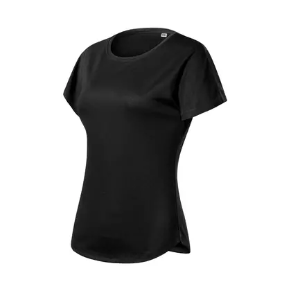 MALFINI Koszulka CHANCE GRS damska koszulka sportowa, krótki rękaw, micro poliester z recyklingu czarny 8110112