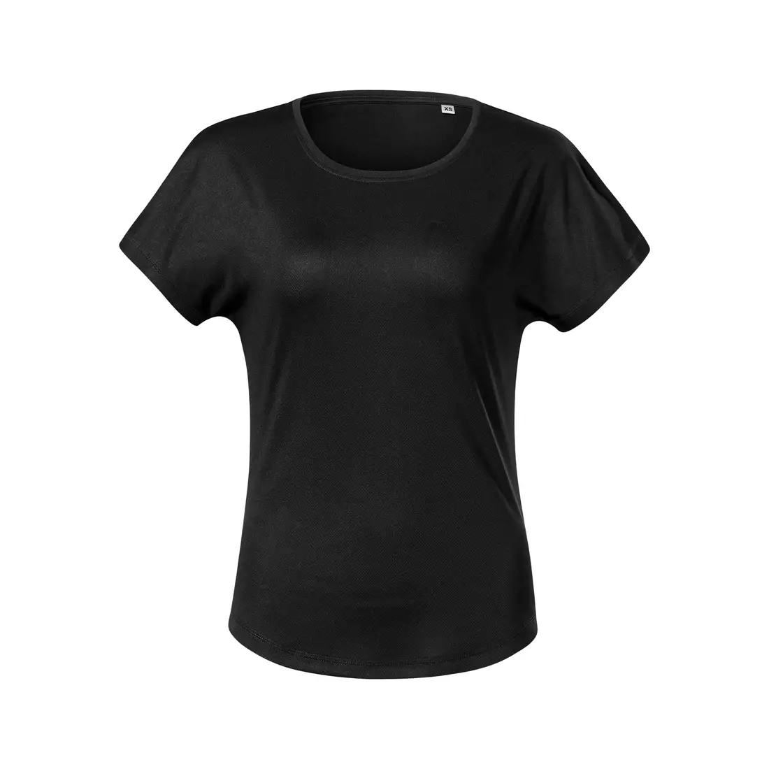 MALFINI Koszulka CHANCE GRS damska koszulka sportowa, krótki rękaw, micro poliester z recyklingu czarny 8110112