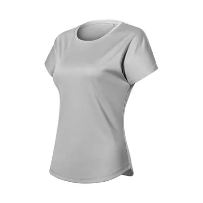 MALFINI Koszulka CHANCE GRS damska koszulka sportowa, krótki rękaw, micro poliester z recyklingu srebrny melanż 811M312