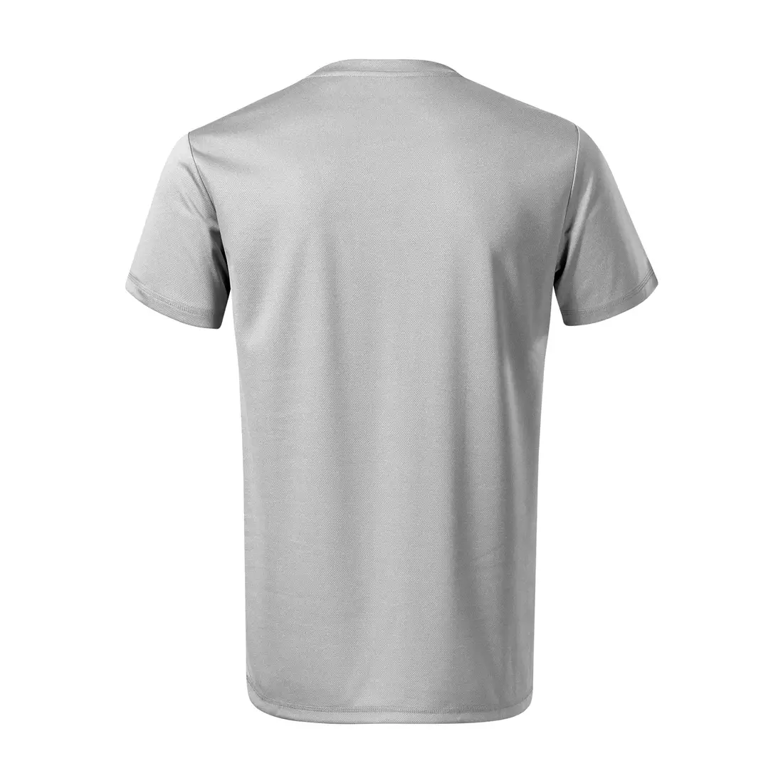 MALFINI Koszulka CHANCE GRS męska koszulka sportowa, krótki rękaw, micro poliester z recyklingu srebrny melanż 810M313