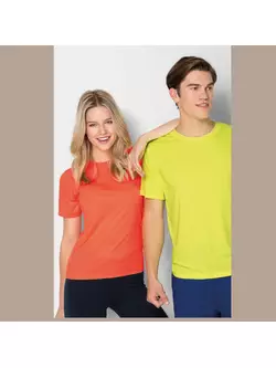 PICCOLIO PIXEL Koszulka sportowa, T-shirt, krótki rękaw, męska, neon pomarańcz  100 % poliester P819112