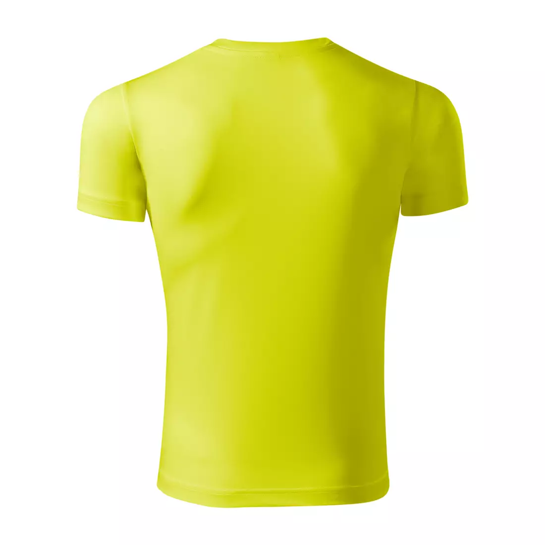 PICCOLIO PIXEL Koszulka sportowa, T-shirt, krótki rękaw, męska, neon żółty 100 % poliester P819012