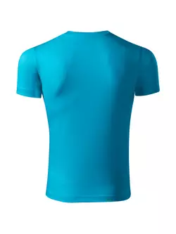 PICCOLIO PIXEL Koszulka sportowa, T-shirt, krótki rękaw, męska, turkus 100 % poliester P814412