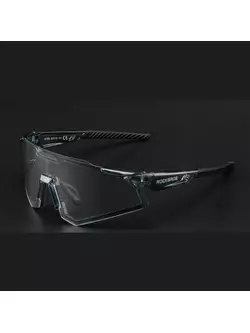Rockbros okulary sportowe / rowerowe z fotochromem, czarne 14110006004