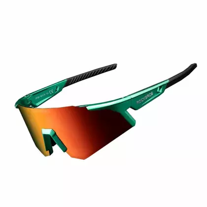 Rockbros okulary sportowe / rowerowe z polaryzacją, zielone 14110006003