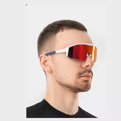 Rockbros okulary sportowe / rowerowe z polaryzacją, białe 14130001002